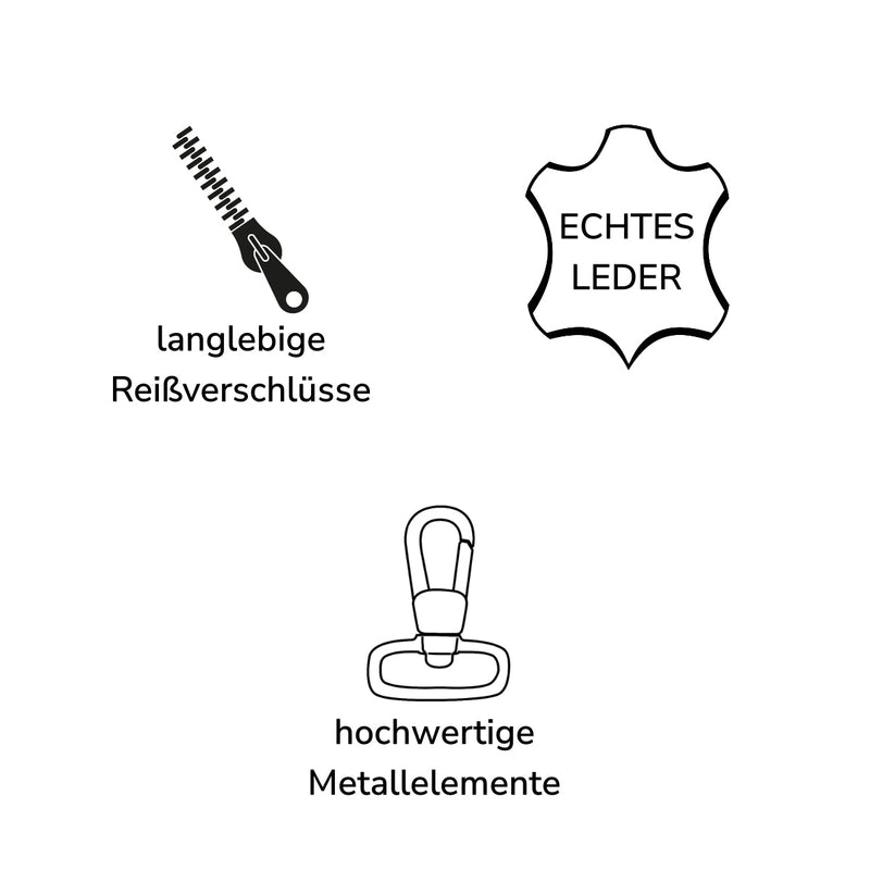 Leconi Damentasche Umhängetasche Handtasche Leder rehbraun LE0065 Zeitlich begrenztes Angebot