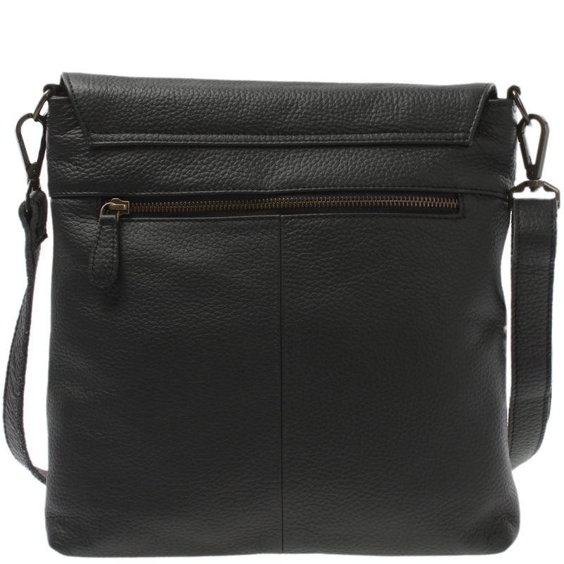 Leconi Umhängetasche Ledertasche Damen Schultertasche Leder schwarz LE3073 Kostenlose Rückgabe