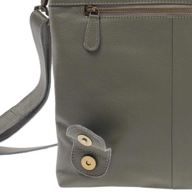 Leconi Umhängetasche Ledertasche Damen Schultertasche Leder oliv LE3073 Bis zu 50% Rabatt