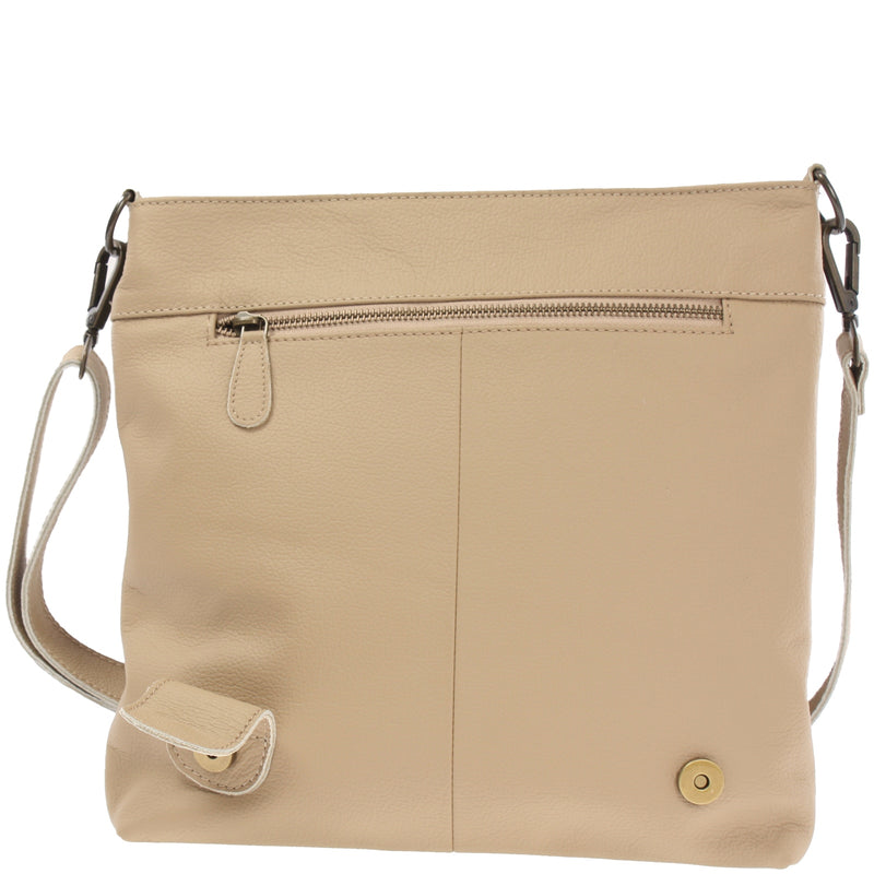 Leconi Umhängetasche Ledertasche Damen Schultertasche Leder sand LE3073 Bis zu 60% Rabatt