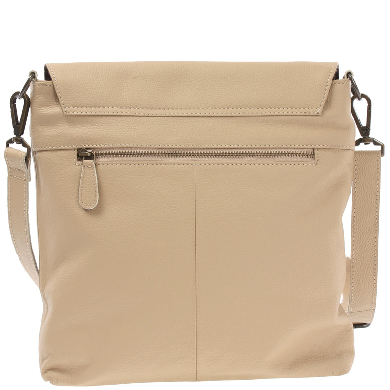 Leconi Umhängetasche Ledertasche Damen Schultertasche Leder sand LE3073 Bis zu 60% Rabatt