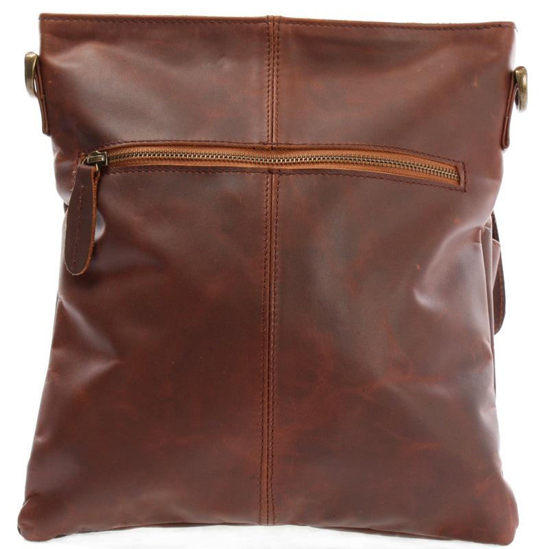 Leconi Umhängetasche Schultertasche Ledertasche Leder braun LE3084 Exklusivangebot