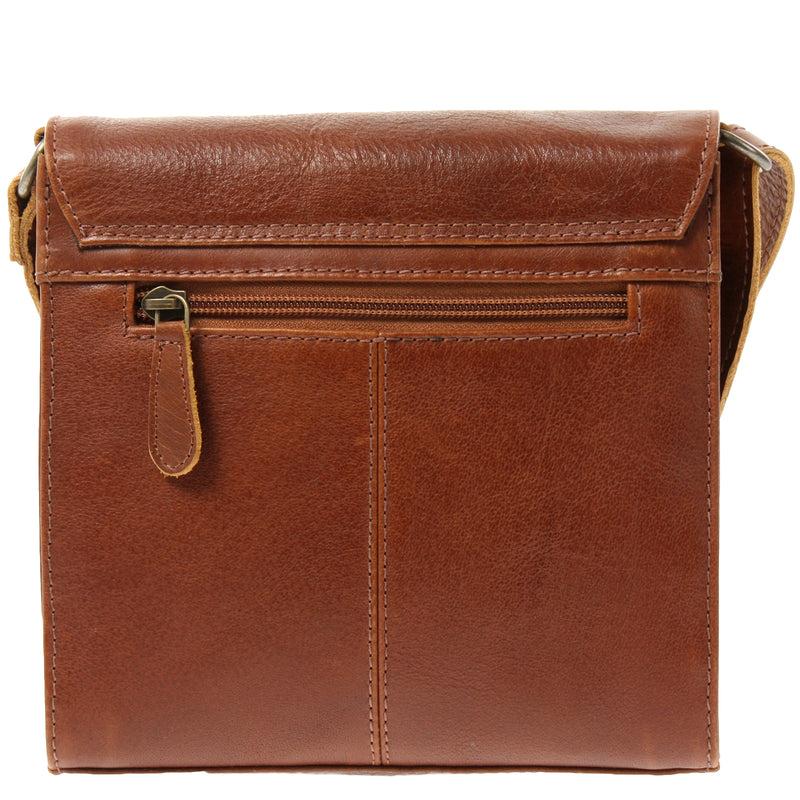 Leconi kleine Schultertasche Umhängetasche Damentasche Leder braun LE3082 Kostenlose Rückgabe