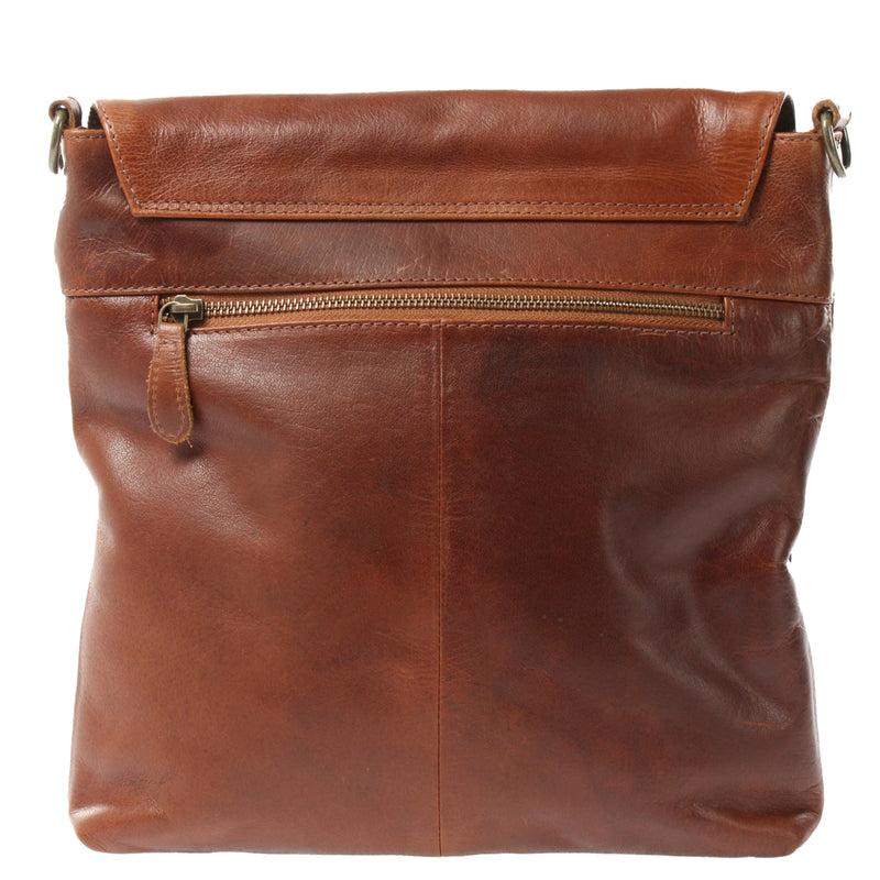 Leconi Umhängetasche Ledertasche Damen Schultertasche Leder braun LE3073 Letzte 2 Tage