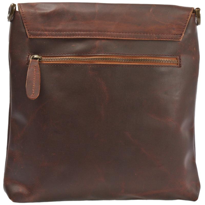 Leconi Umhängetasche Ledertasche Schultertasche Leder braun LE3027 Zeitbegrenzte Promotion