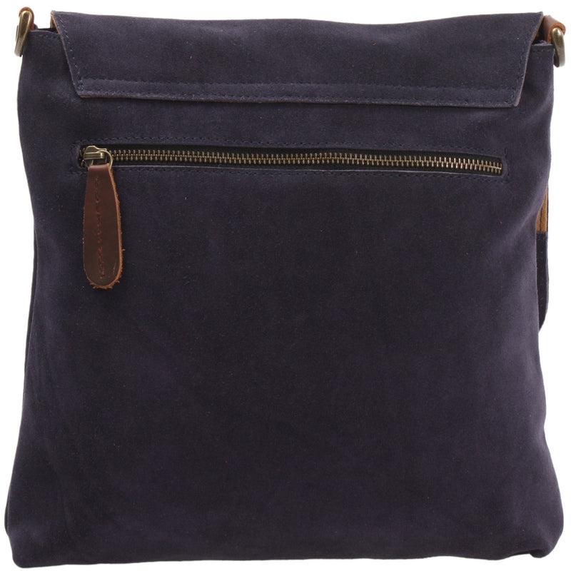 Leconi Umhängetasche Ledertasche Damen Schultertasche Wildleder navy LE3027 Bis zu 65% Rabatt