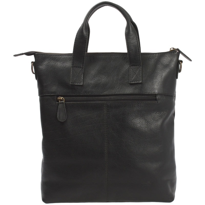 Leconi Damentasche Umhängetasche Henkeltasche Leder schwarz LE0068 Cyber Monday