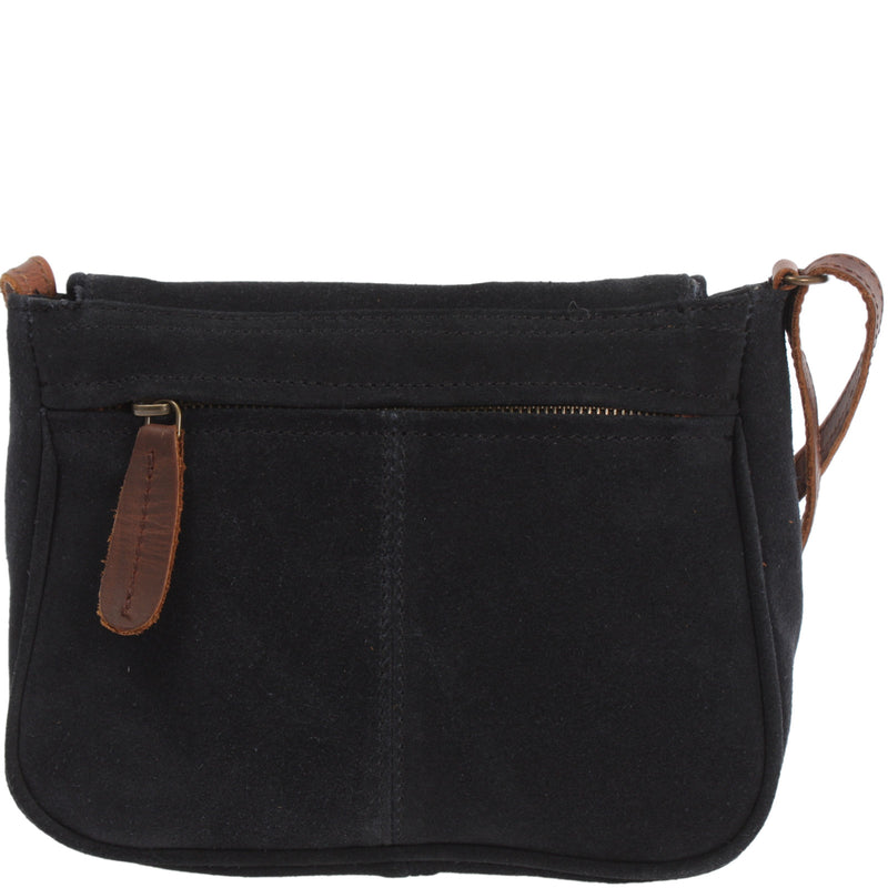 Leconi kleine Umhängetasche Ledertasche Damentasche Schultertasche Veloursleder anthrazit LE3047 Jubiläumsangebot