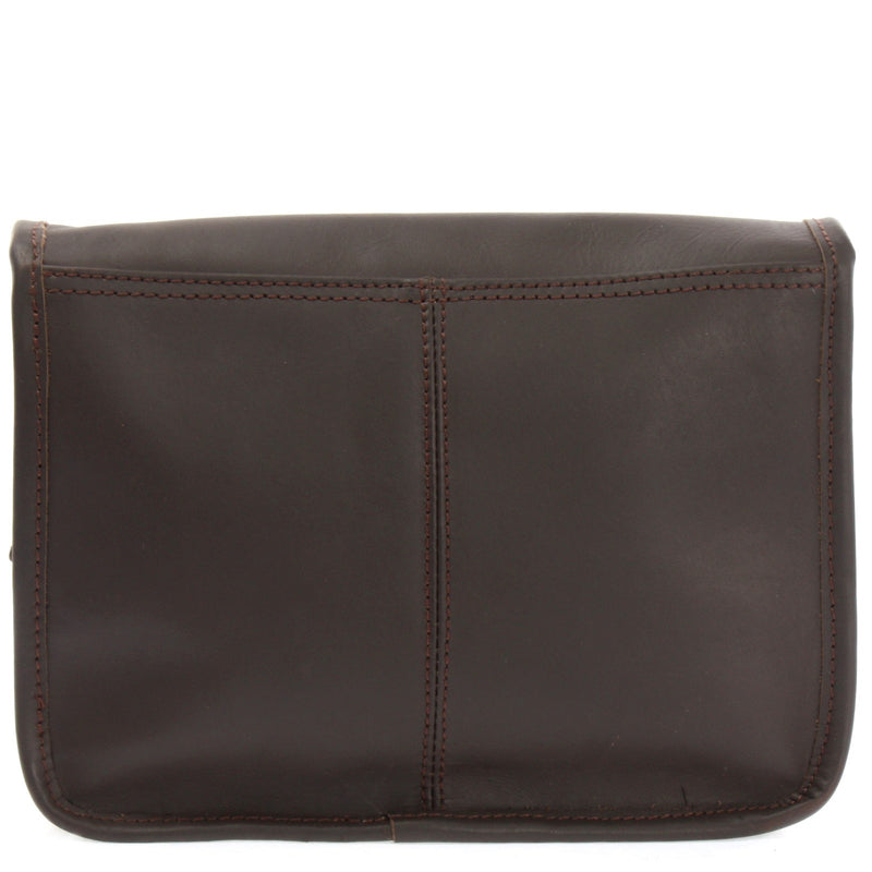 Leconi kleine Umhängetasche Ledertasche Leder dunkelbraun LE3041 Exklusive Angebote