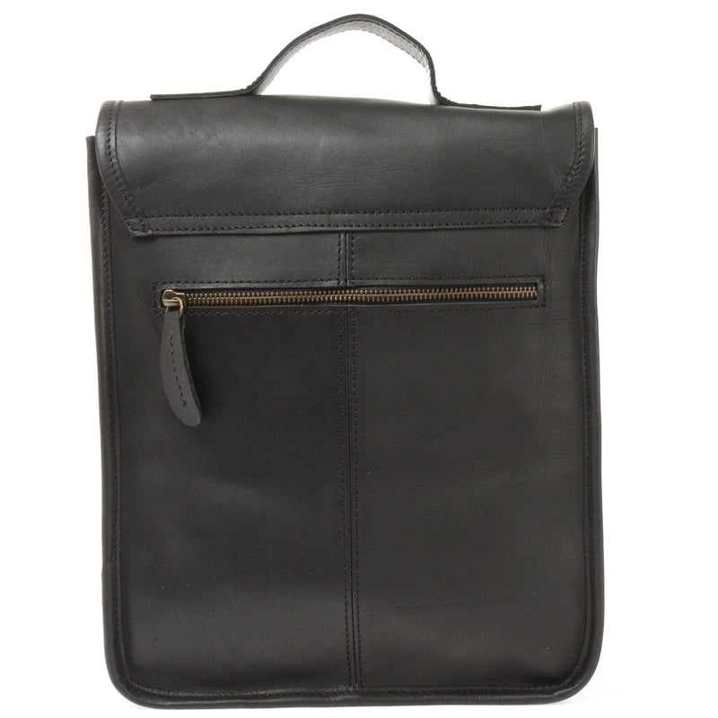Leconi B-Ware Umhängetasche Freizeittasche Herren Damen Hochformat Leder schwarz LE3052 Tägliche Deals