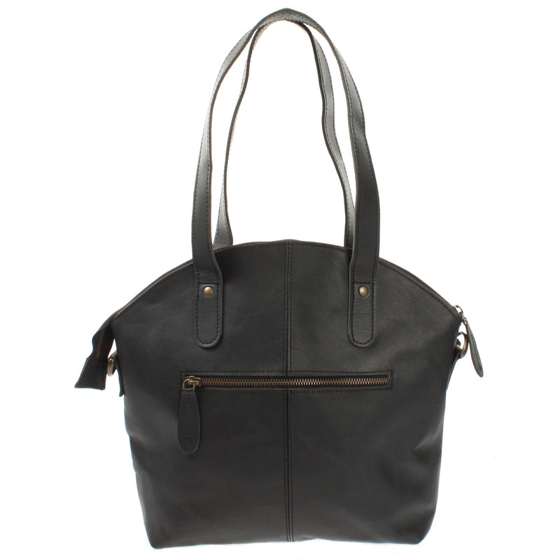 Leconi Shopper Schultertasche Damen Handtasche Ledertasche Henkeltasche Leder schwarz LE0060 Bis zu 60% Rabatt