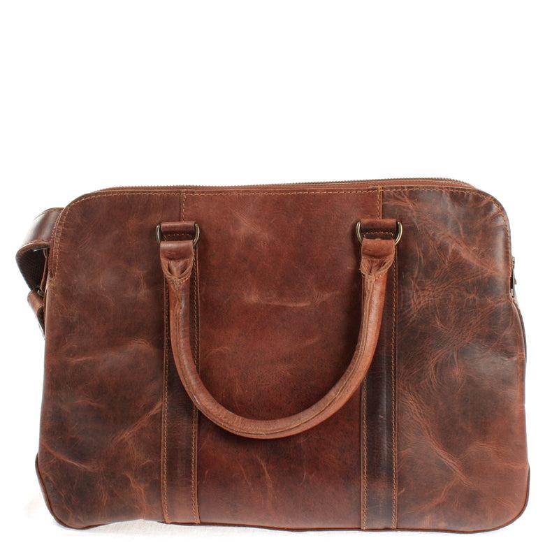 Leconi Umhängetasche Schultertasche Henkeltasche Damentasche Aktentasche Businesstasche Leder kastanie LE3065 Nur noch ein Tag übrig