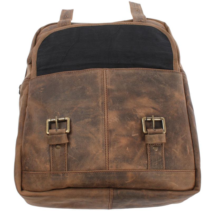 Leconi Rucksack Freizeitrucksack Lederrucksack Leder schlamm LE1018 Meist gekauft