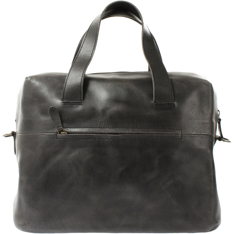 Leconi Schultertasche Henkeltasche Shopper Handtasche Damen Leder dunkelgrau LE0059 Heißer Verkauf