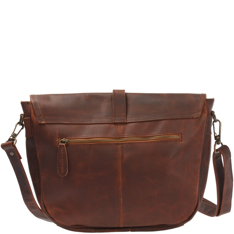 Leconi Umhängetasche Damen Schultertasche Damentasche Handtasche Leder braun LE3053 Top Angebot