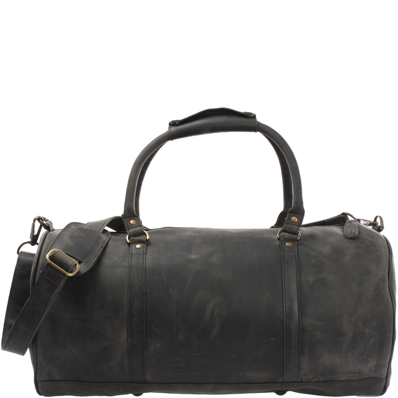 Leconi Weekender Reisetasche Sporttasche vintage Leder grau LE2004 Sonderangebote