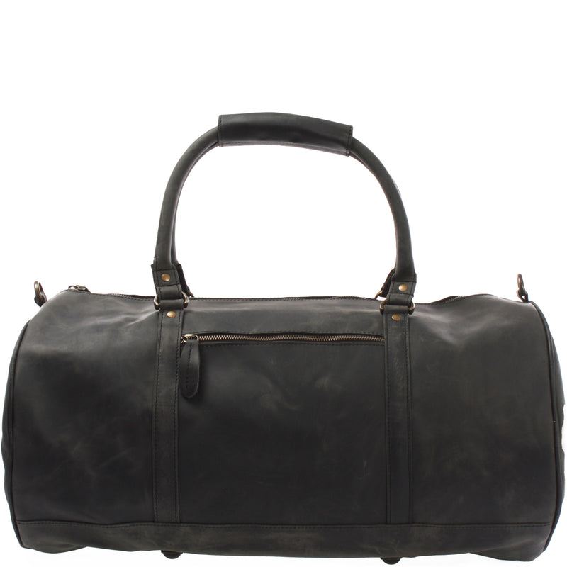 Leconi Weekender Reisetasche Sporttasche vintage Leder grau LE2004 Sonderangebote