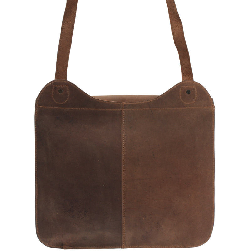 Leconi Messenger Bag Aktentasche Damen Herren Vintage Leder braun LE3020 Letzte 3 Tage