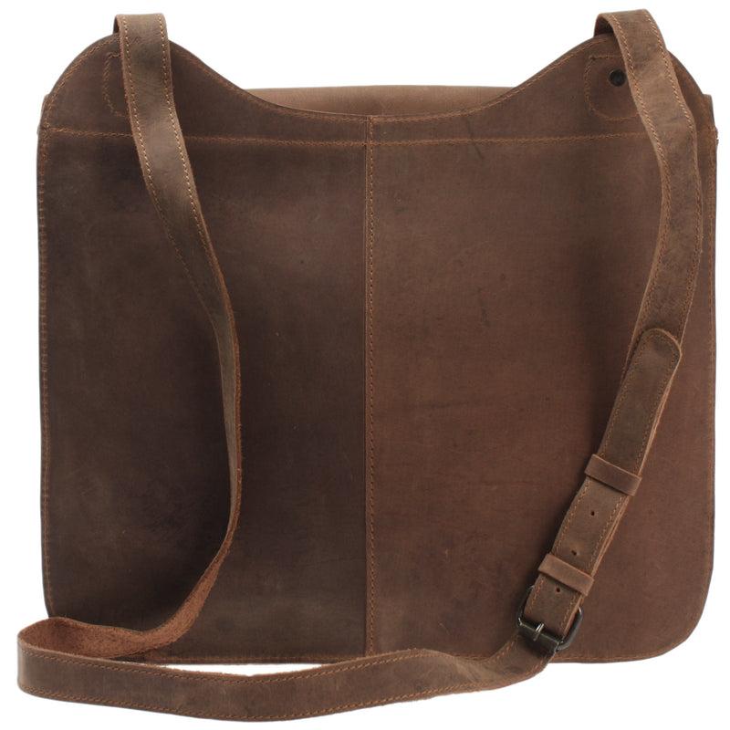 Leconi Messenger Bag Aktentasche Damen Herren Vintage Leder braun LE3020 Letzte 3 Tage