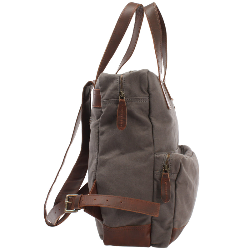 Leconi Canvasrucksack Freizeitrucksack Damen Herren DIN A4 Canvas grau LE1019 Bis zu 50% Rabatt