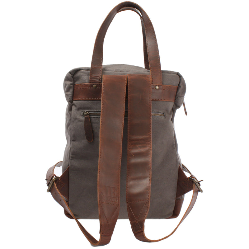 Leconi Canvasrucksack Freizeitrucksack Damen Herren DIN A4 Canvas grau LE1019 Bis zu 50% Rabatt