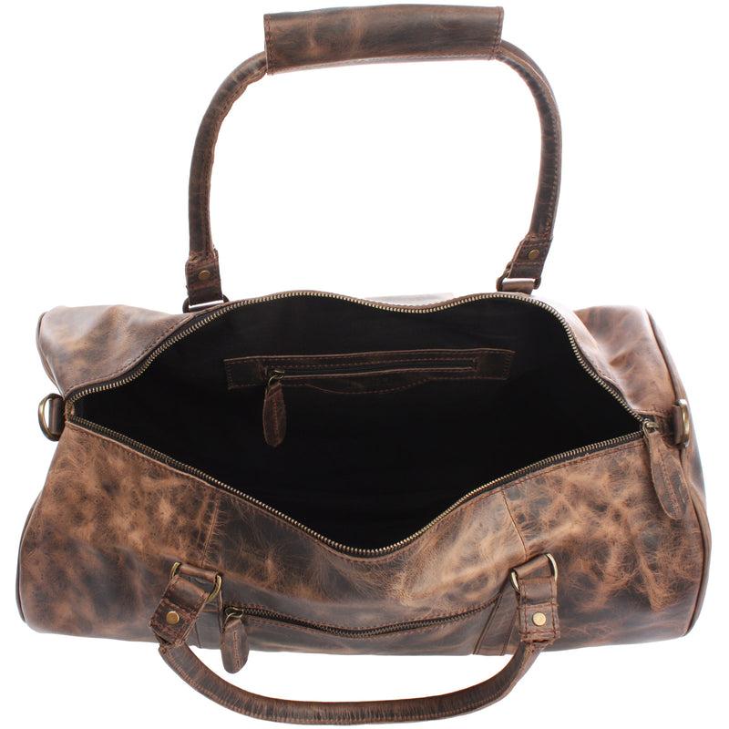 Leconi Weekender Reisetasche Sporttasche vintage Leder schlamm LE2004 Bis zu 60% Rabatt