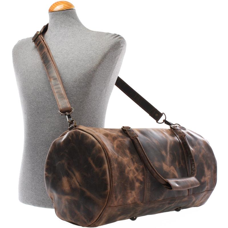 Leconi Weekender Reisetasche Sporttasche vintage Leder schlamm LE2004 Bis zu 60% Rabatt