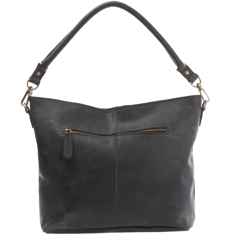 Leconi Schultertasche Umhängetasche Ledertasche Leder grau LE0039 Exklusive Angebote