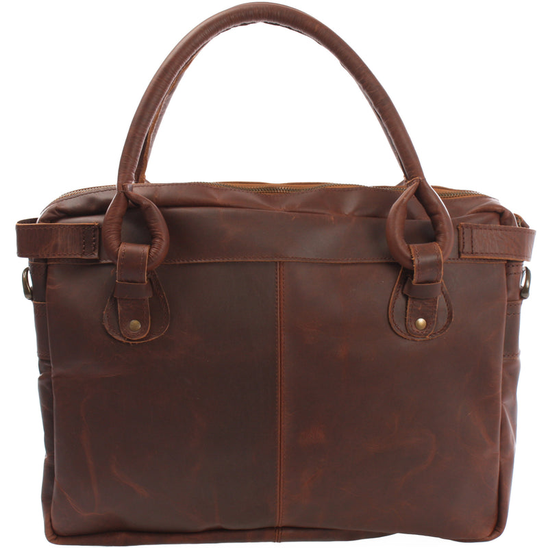 Leconi Schultertasche Henkeltasche Damentasche Handtasche Leder braun LE0050 Letzte 2 Tage