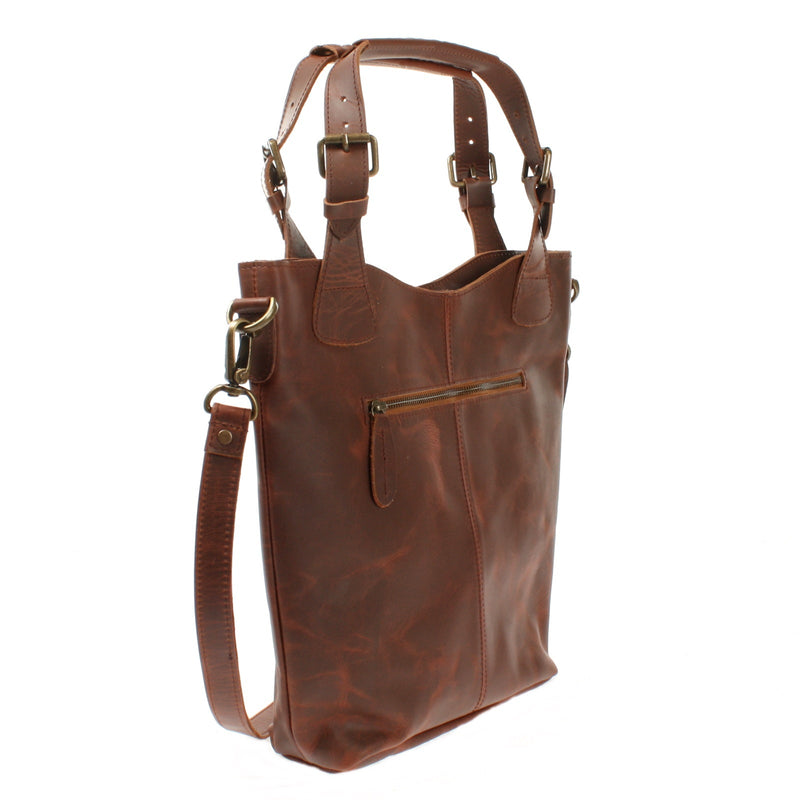 Leconi Umhängetasche Schultertasche Henkeltasche Damentasche Leder braun LE0054 Bis zu 55% Rabatt