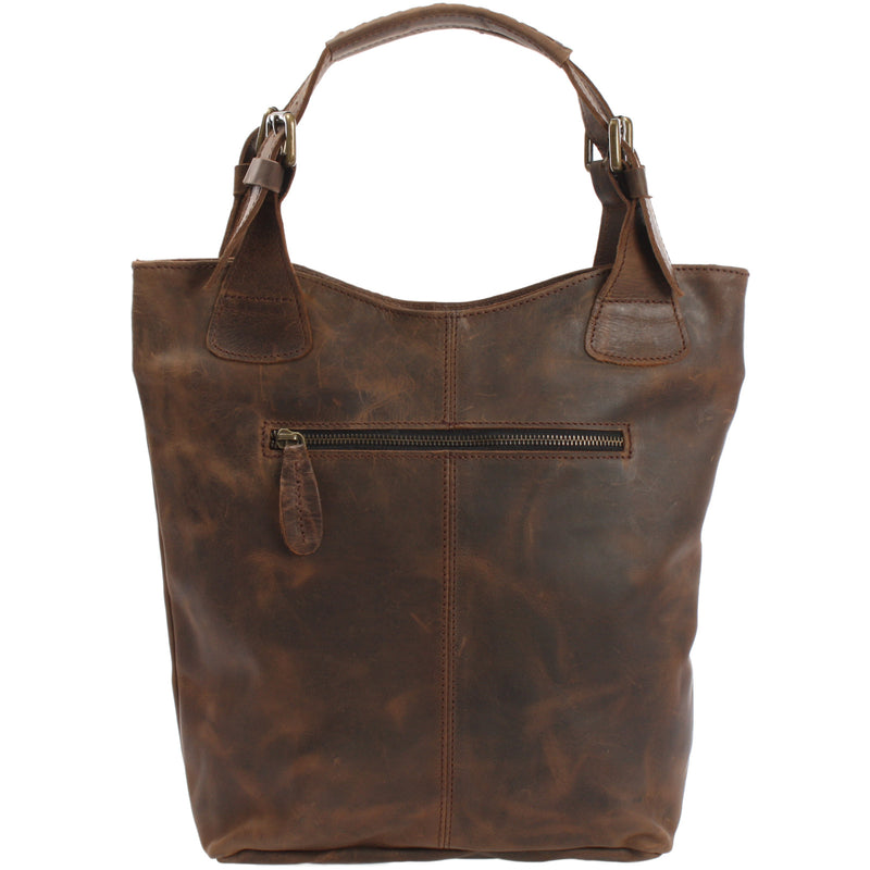 Leconi Henkeltasche Ledertasche Damentasche Leder schlamm LE0033 50% Rabatt für begrenzte Zeit