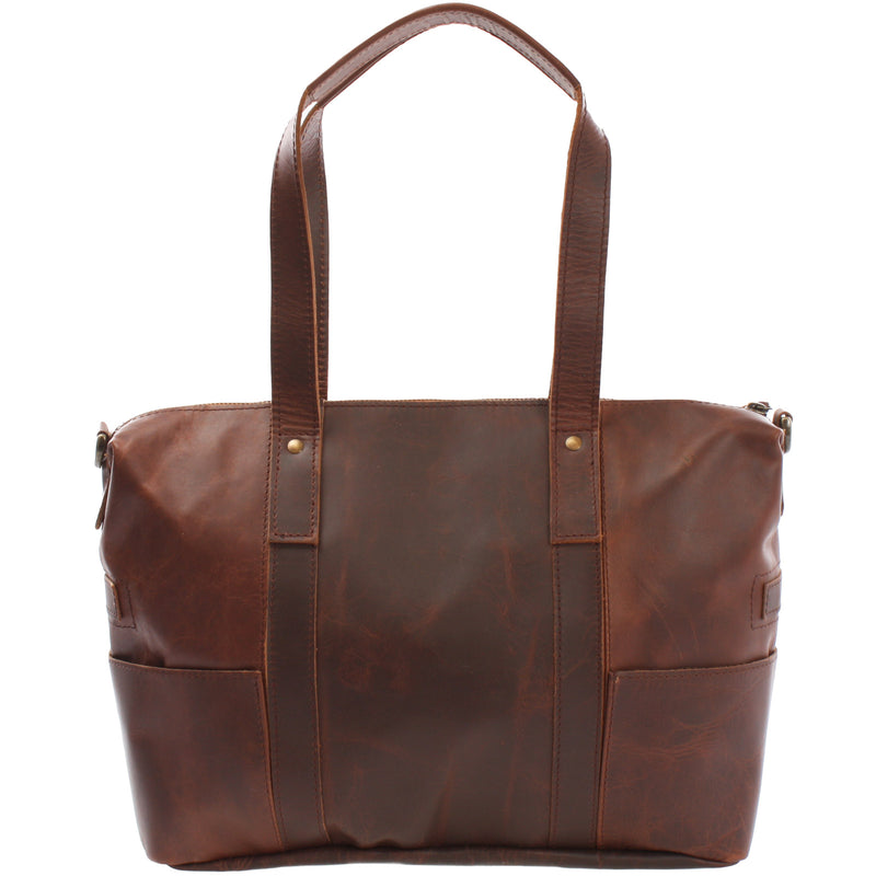 Leconi Shopper Schultertasche Henkeltasche Leder braun LE0034 2025