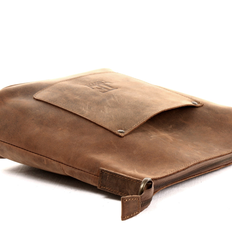Leconi Umhängetasche Schultertasche Damentasche Ledertasche Leder braun LE3067 Limitierter Zeitrabatt