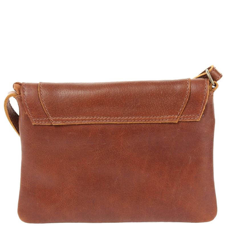 Leconi kleine Umhängetasche Ledertasche Damentasche Schultertasche Leder braun LE3078 Sonderangebot