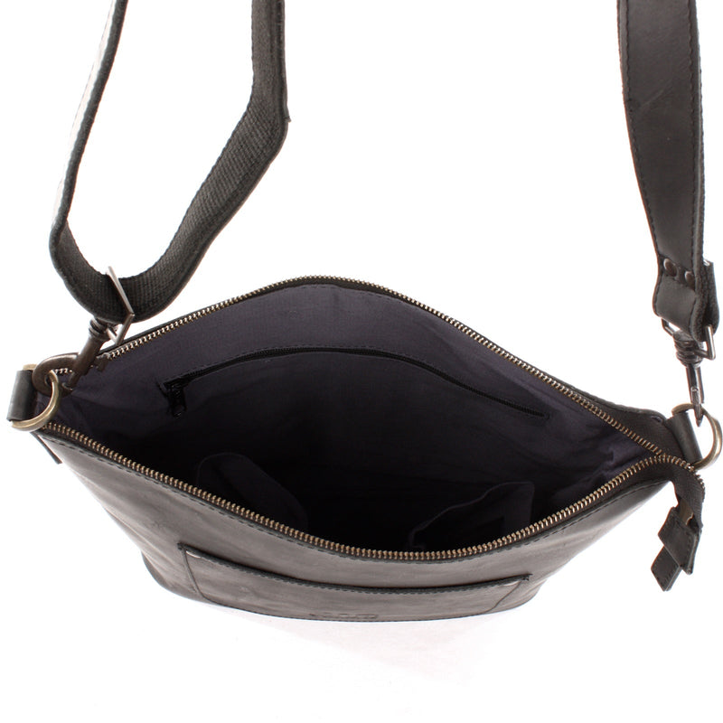 Leconi Umhängetasche Schultertasche Damentasche Ledertasche Leder schwarz LE3067 Großer Ausverkauf