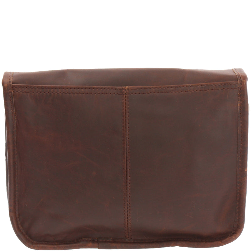 Leconi kleine Schultertasche Ledertasche Damentasche Leder braun LE3041 Neueste Mode