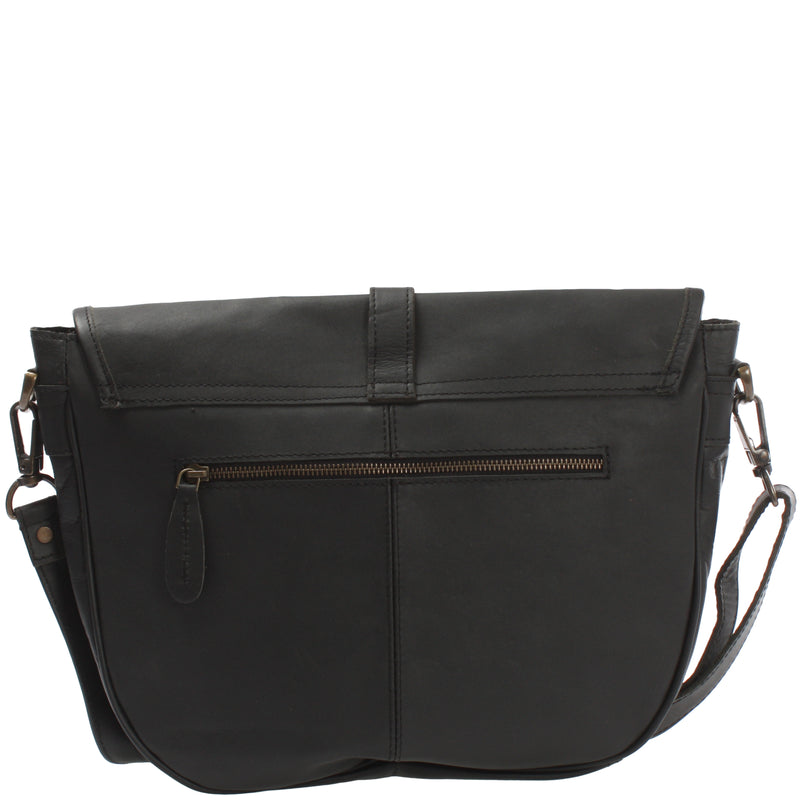 Leconi Umhängetasche Damen Schultertasche Damentasche Handtasche Leder schwarz LE3053 Tägliche Deals