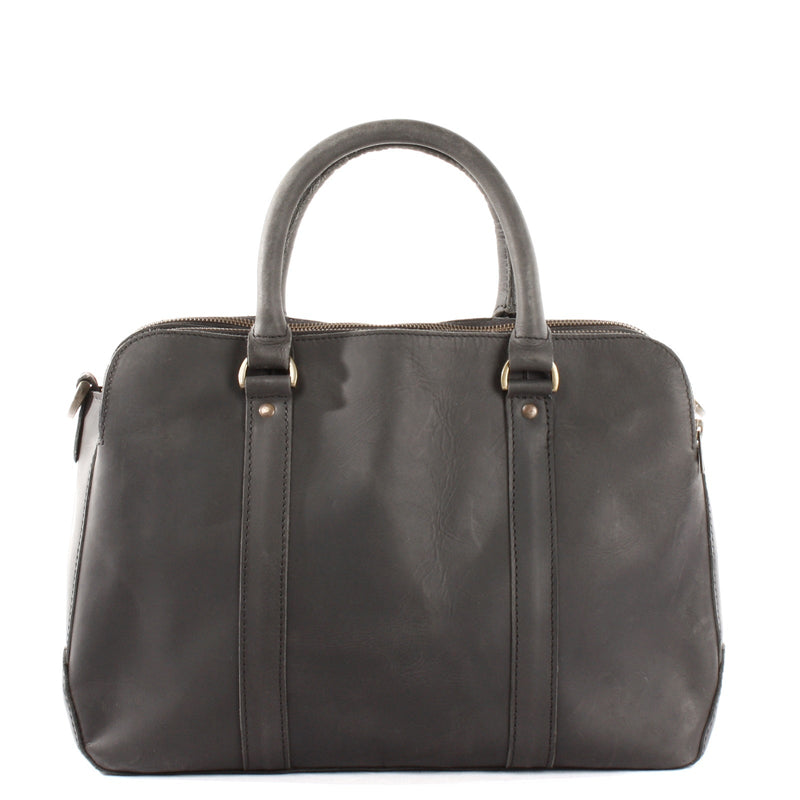 Leconi Umhängetasche Schultertasche Henkeltasche Damentasche Aktentasche Buisnesstasche Leder schwarz LE3065 VIP-Rabatte