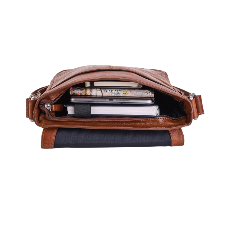 Leonhard Heyden Cambridge Umhängetasche S Cognac Fabrik Onlineshop