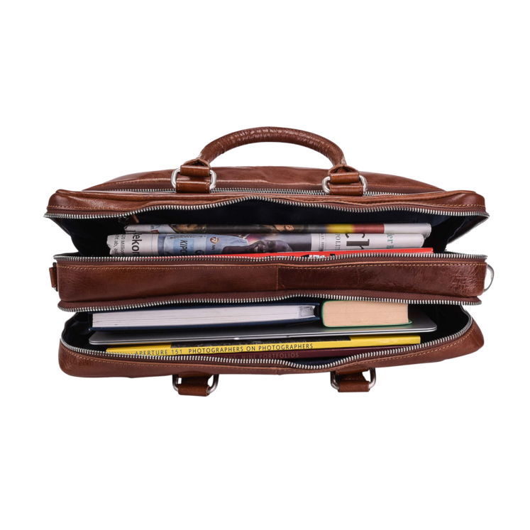 Leonhard Heyden Cambridge RV-Aktenmappe L 2 Fächer Cognac Top Angebot