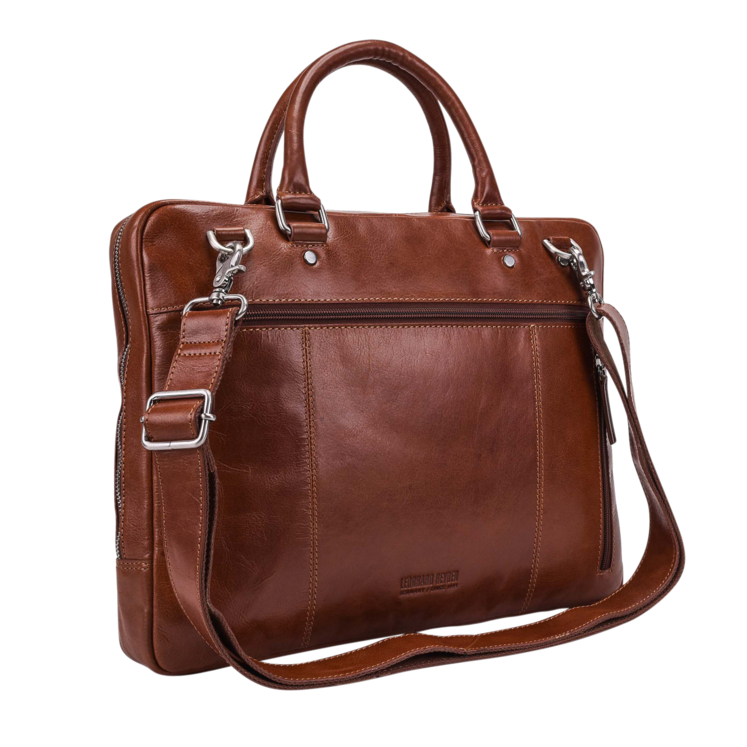 Leonhard Heyden Cambridge RV-Aktenmappe S 1 Fach Cognac Zeitlich begrenztes Angebot