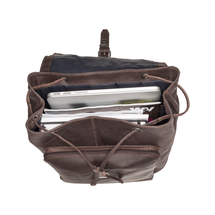 Leonhard Heyden Dakota Rucksack Braun Auslauf