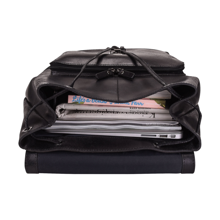 Leonhard Heyden Dakota Rucksack Schwarz Verkauf