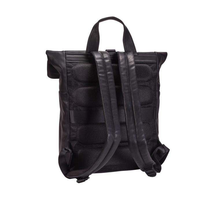 Leonhard Heyden Den Haag Rucksack Rolltop Schwarz Saisonale Angebote