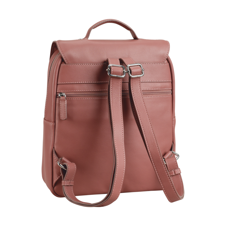 Leonhard Heyden Nizza City-Rucksack Altrosa Fabrikverkauf