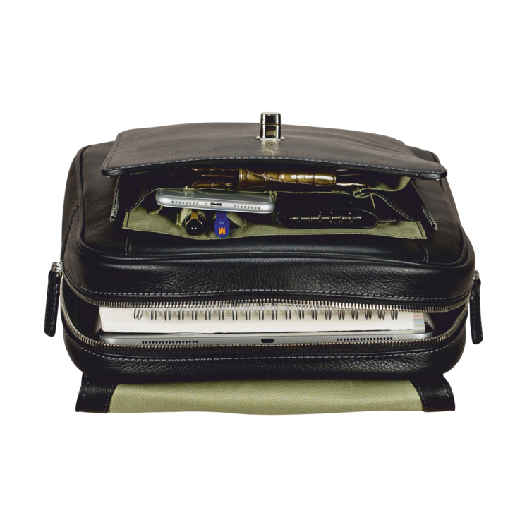 Leonhard Heyden Nizza City-Rucksack Schwarz Meist gekauft