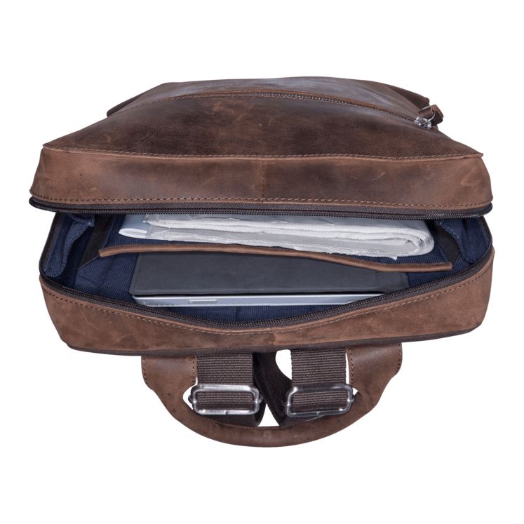 Leonhard Heyden Salisbury Business-Rucksack Braun Begrenzt auf 3 Tage