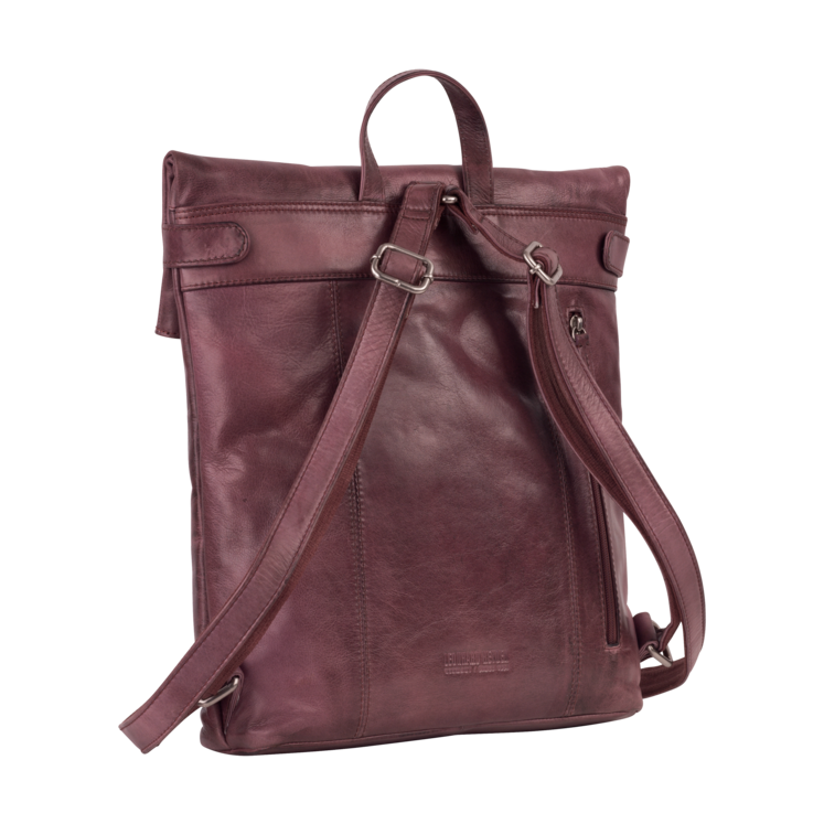 Leonhard Heyden Stockholm Cityrucksack Brombeer im Angebot