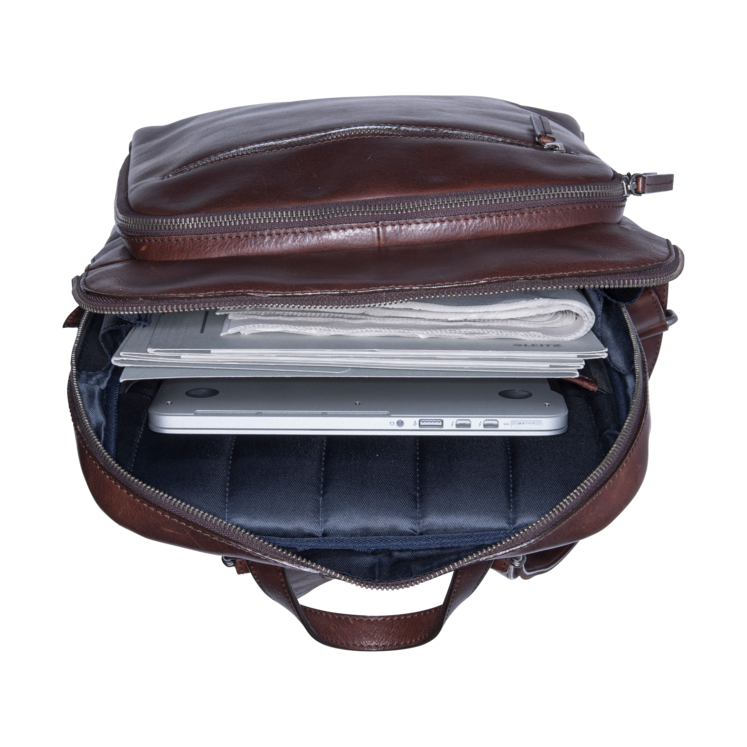 Leonhard Heyden Roma Business-Rucksack Braun Großer Ausverkauf
