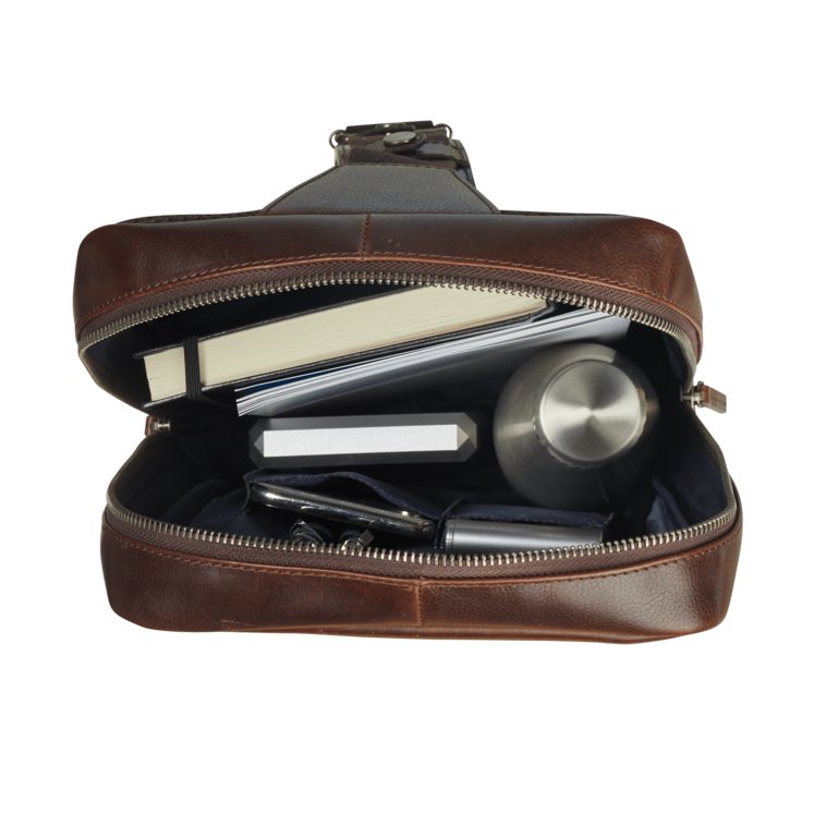 Leonhard Heyden Roma Crossbag Braun Begrenztes Angebot